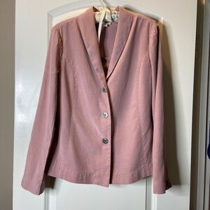 Lightweight Dusty Pink J Jill Tencel Unlined Unstructured Jacket; Small; EUC